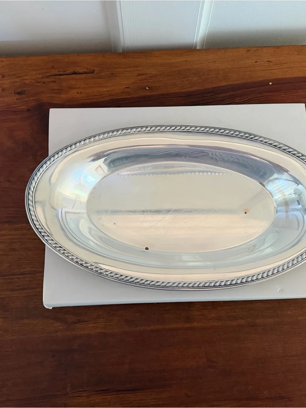 Vintage International Silver Company Silverplate Oval Tray